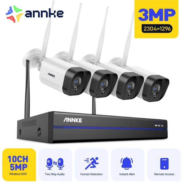 ANNKE 1080P Wireless CCTV System